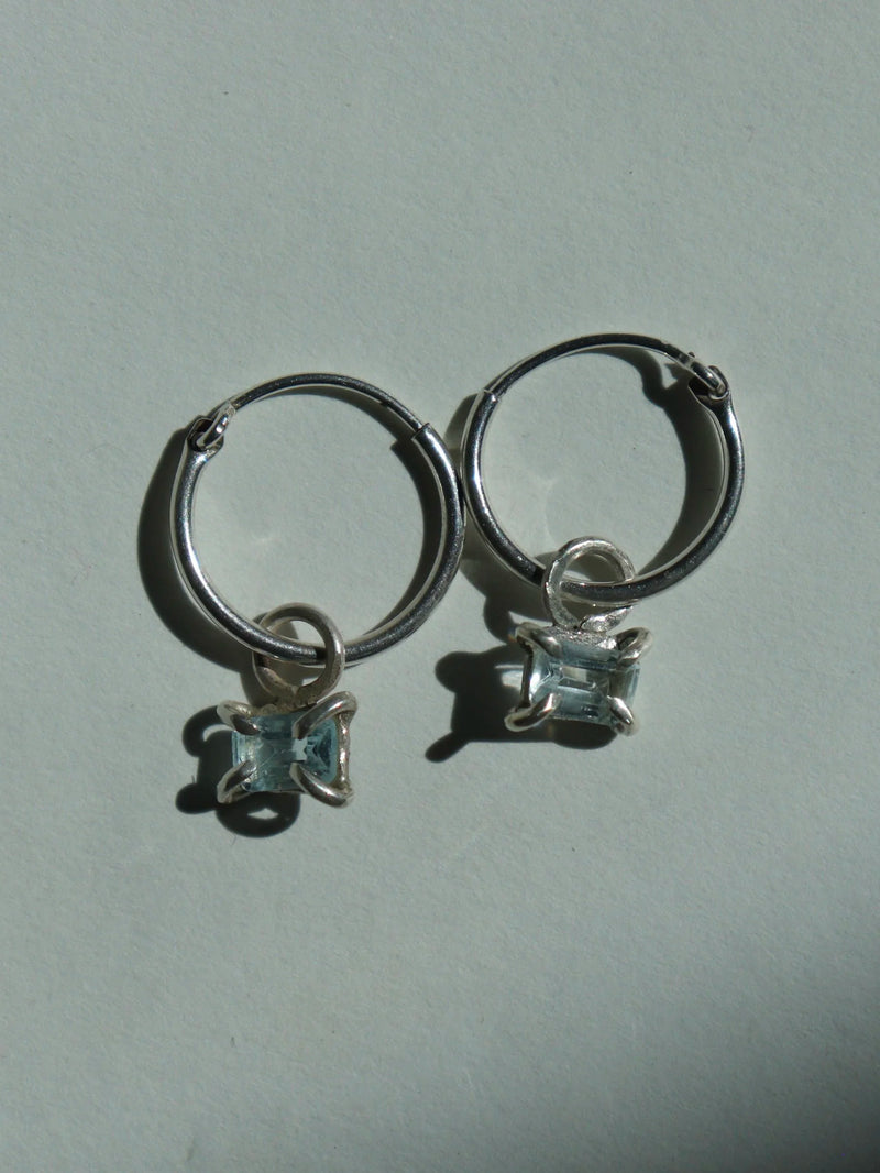 Mini Hoop; Topaz